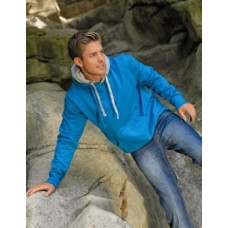 Skinni Fit Men Mens Double Hood Hoodie In Various Colours