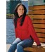 Stormtech Women's Chinook Fleece In Black/smoke And Red/black