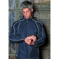 Stormtech Mens Blaze Thermal Shell In Black/white And Navy/white