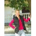 Skinni Fit Womens Gilet With Detachable Hood In Black