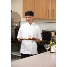 Dennys Chefswear Women's Short Sleeve Jacket In White