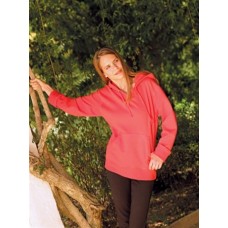 Skinni Fit Womens Long-line Hoodie In Black, Hot Pink And Surf Blue