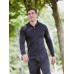 Tombo Teamwear Men's Â¼ Zip Tricot Top In Black