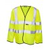 Supertouch Mens Hi Vis Long Sleeved Waistcoat In Hi Vis Yellow