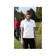 Nike Golf Ladies Dri-fit Tech Pique Polo In White And Black