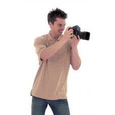 Uneek Clothing  Uc117 Interlock Poloshirt In Black And Chino