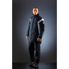 Lotto Lt017b Star Padded Boys Jacket In Black And Navy