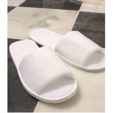 Aztex Open Toe Slippers In White