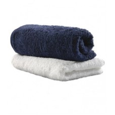 Aztex Gym Towel In Navy And White
