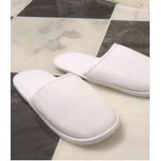 Aztex Padded Slippers In White Aztex Padded Slippers In White