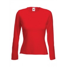 Mandate Ladies Long Sleeve Crew Neck T-shirt In Various Colors