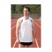 Precision Running Mens Running Vest  White/black/silver