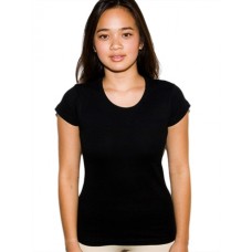 10 X American Apparel Baby Rib Cap Sleeve Printed T-shirt