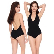 American Apparel Cotton Spandex Jersey Halter Leotard