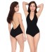 American Apparel Cotton Spandex Jersey Halter Leotard