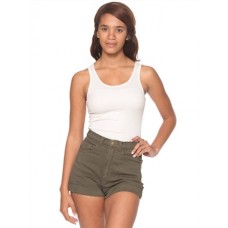 10 X American Apparel Organic Rib Boy Beater Printed Tank Top