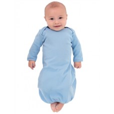 American Apparel Infant Baby Rib Long Sleeve Gown
