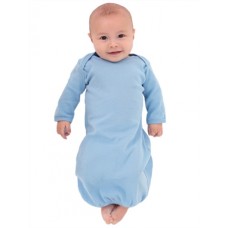 American Apparel Infant Baby Rib Long Sleeve Gown