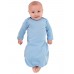 American Apparel Infant Baby Rib Long Sleeve Gown