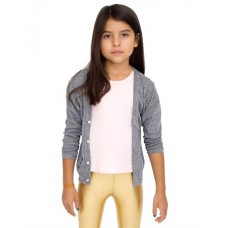 American Apparel Kids Tri-blend Rib Cardigan