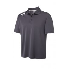 Adidas Golf Climacool 3 Stripe Solid Polo