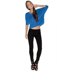 Bella Flowy V-neck Crop Tee