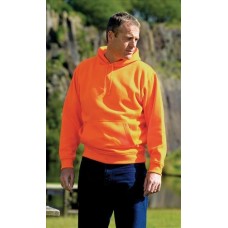 Rty Workwear Enhanced Visibility Mens Hooded Sweat Shirt