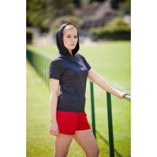 Tombo Teamwear Women's Activewear Hoodie Top In Black
