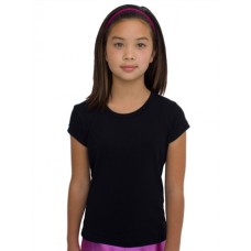 10 X American Apparel Youth Baby Rib Cap Sleeve Printed T-shirt