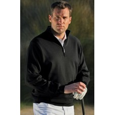 Glenmuir Falmouth Cotton Interlock Slipover Zip-neck Top