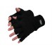 Portwest Workwear Fingerless Knit Glove In Black And Navy