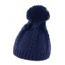 Result Cable Knit Pom Pom Beanie