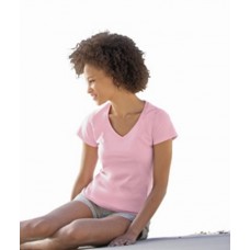 Fruit Of The Loom Womens Lady-fit Valueweight V-neck T Shirt