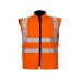 Super Touch Reversible Fleece Lined Bodywarmer In Orange