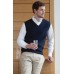 Henbury Mens Sleeveless V Neck Jumper
