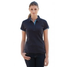 Front Row Ladies Contrast Pique Polo Shirt