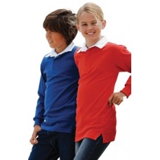 Front Row Kids L/s Plain Rugby Shirt