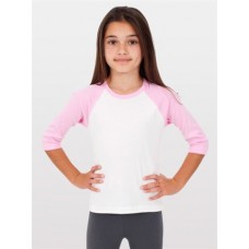American Apparel Kids Baby Rib 3/4 Sleeve Raglan