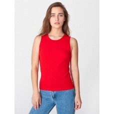 American Apparel Baby Rib Sleeveless Crew Neck Top