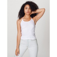 American Apparel Baby Rib All Around Halter Tank Top