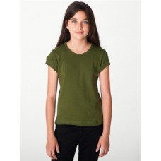 American Apparel Youth Baby Rib Cap Sleeve T-shirt