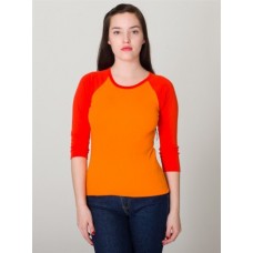 American Apparel Baby Rib 3/4 Sleeve Raglan T-shirt