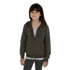 American Apparel Youth California Fleece Raglan Zip Hoodie