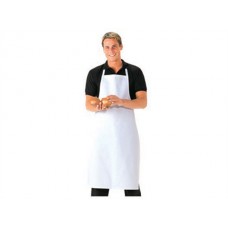Portwest Workwear Cotton Bib Apron In White And Navy
