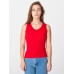 American Apparel Baby Rib Sleeveless V-neck Tank Top