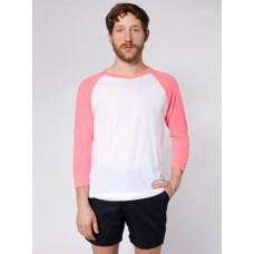 American Apparel Poly-cotton 3/4 Sleeve Raglan Shirt