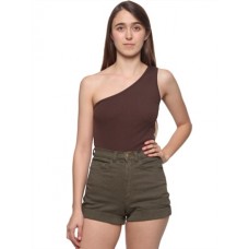 American Apparel Baby Rib One-shoulder Top