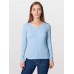 American Apparel Baby Rib Long Sleeve V-neck T-shirt