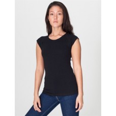 American Apparel  Sheer Jersey Cap Sleeve Raglan