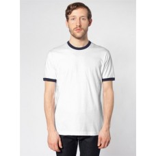 American Apparel Fine Jersey Short Sleeve Ringer T-shirt